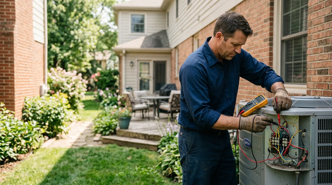 HVAC technician working near East Smithfield, PA